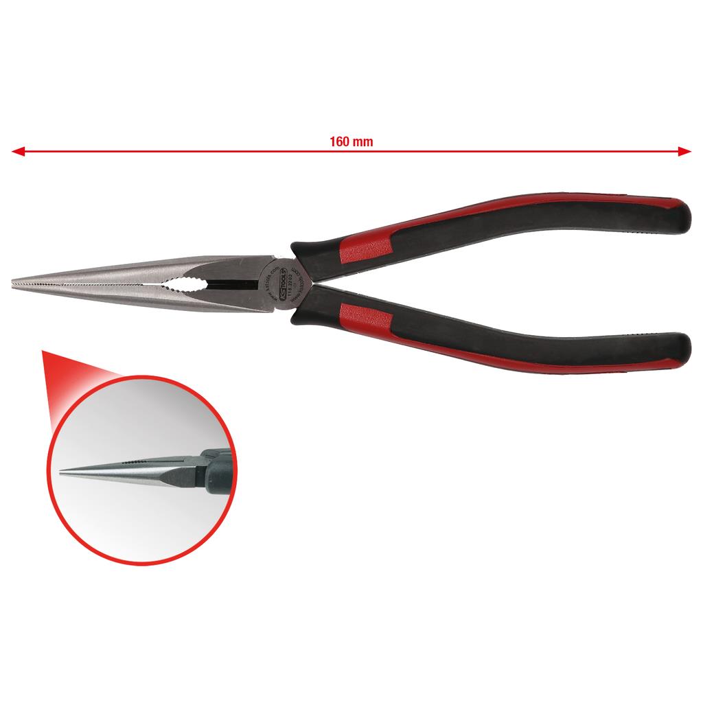 KS-Pinces à bec demi-rond SlimPOWER KS-Pinces à bec demi-rond SlimPOWER 160mm