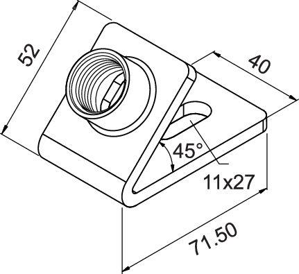 Grundplatte GPL-SC-45°