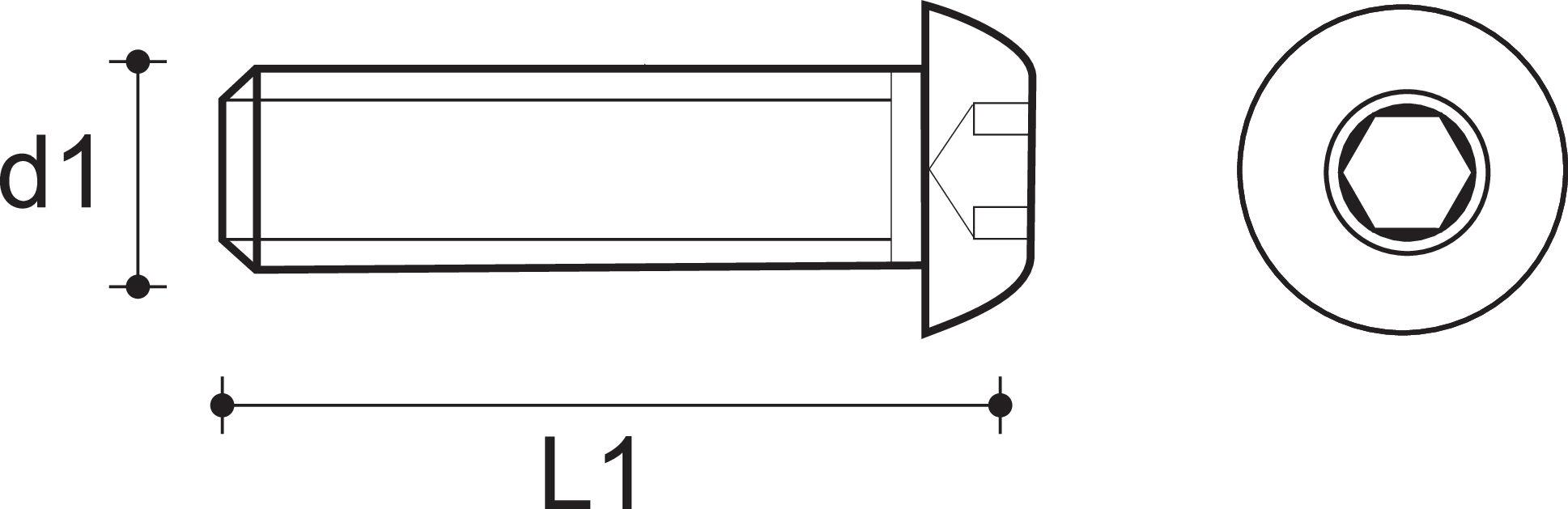 Flachkopfschraube mit Innensechskant ISO 7380