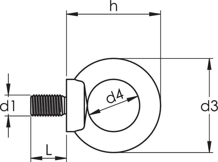 Ringschraube DIN 580 DIN580 M10