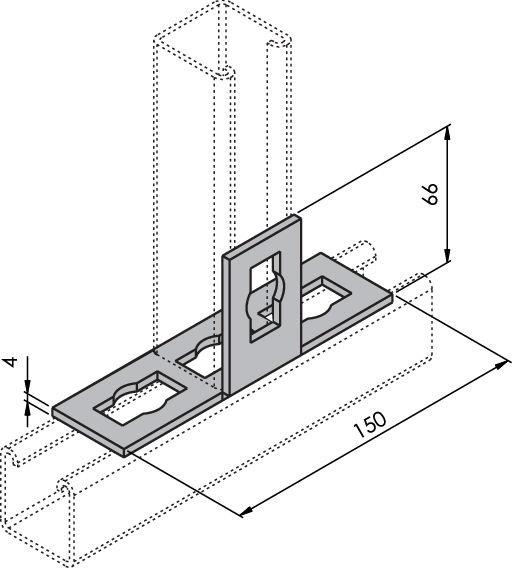T-Verbinder TQ-T-E (4-Loch)