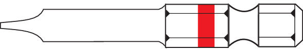 Schlitz Bit-Sz Bit-Sz-2 x 50 / 0.6 x 4.0
