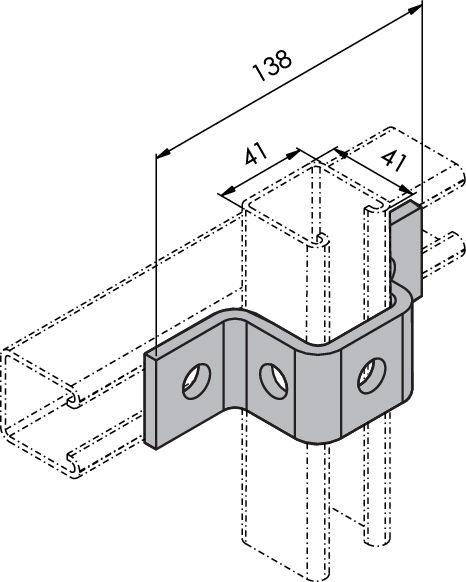 U-Verbinder P1047-E (5-Loch)