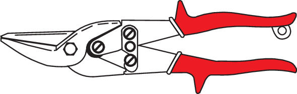 Blechschere M-1R-links KS
