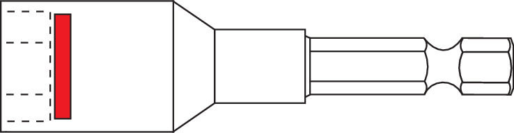 6-Kant-Einsatz 6KE-M 6KE-M SW  10 x 50
