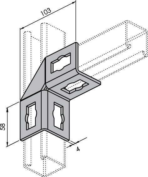 Equerre de support TQ-2S-4 TQ-2S-4