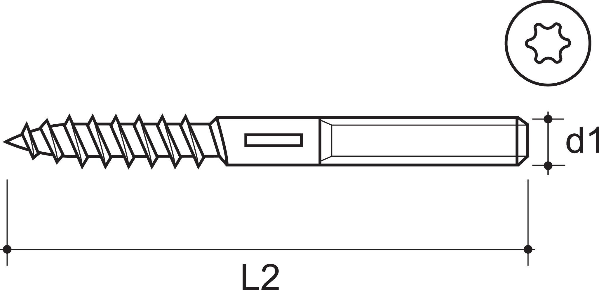 Stockschraube STSR-B