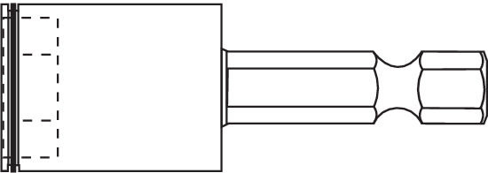 6-Kant-Einsatz 6KE-K 6KE-K SW 3/8" x 50