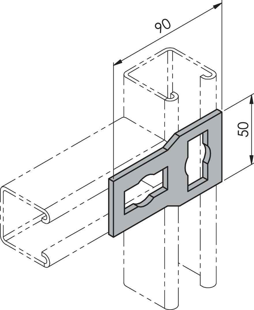 Plat pour rail TQ-T2 TQ-T2