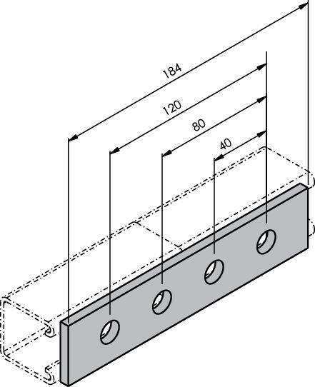 Plat pour rail P 1067-HDG P1067-HDG