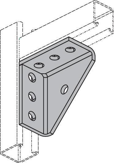Equerre triangulaire KO-100/100-HDG KO-100/100-HDG