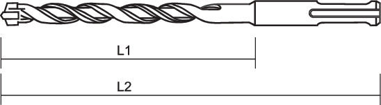 Hammerbohrer SDS-plus M4 SDSplus/M4  8 x 215 / 150