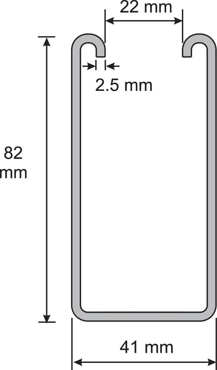Tragschienen CH-schwer CH-20 / 6-41x82