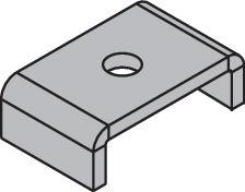 Schienenplatte P 1062-L P1062-L Ø 10.5mm