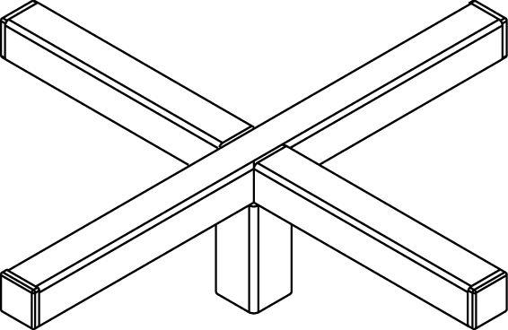 Kreuz-Aufsteckteil QL-KK