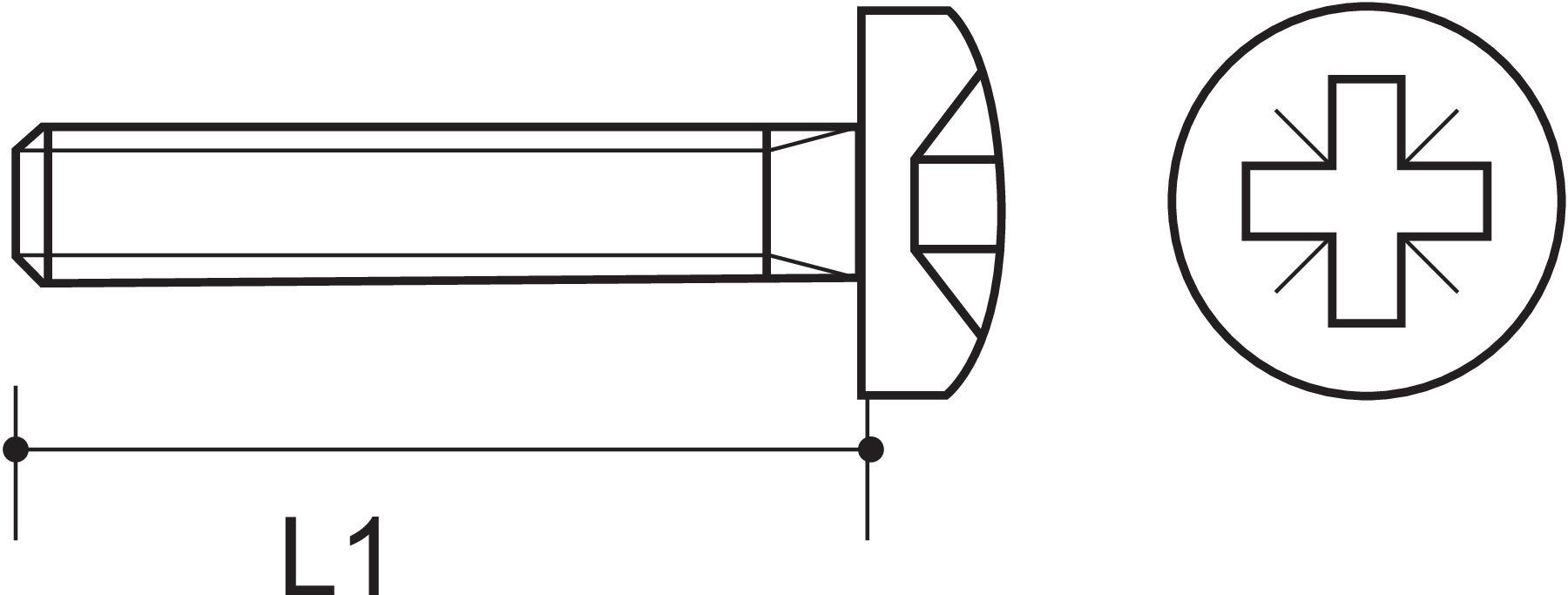 Pan-Head Schraube DIN 7985