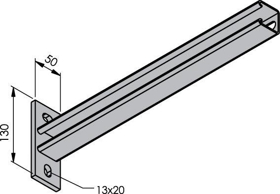 Console de paroi CA-4-S CA-4-S-750