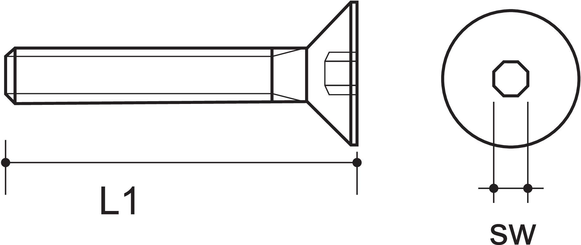 Senkschraube DIN 7991-A2
