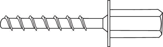 Vis pour béton BT-MS-E BT-MS-E   6 x   45