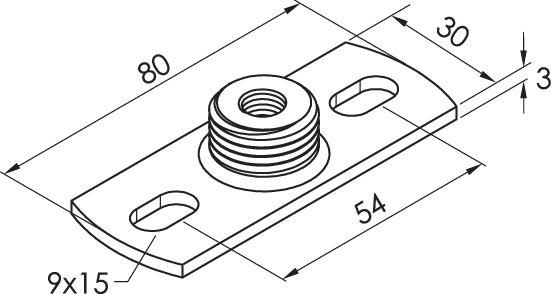 Grundplatte GPL-L-SAI GPL-L-SAI