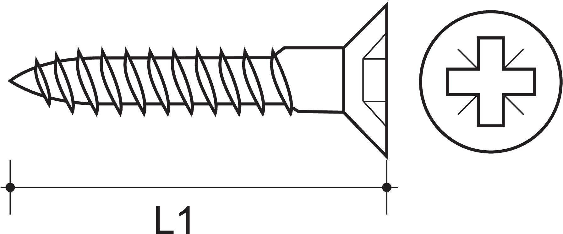 Holzschraube Senkkopf HSPZ