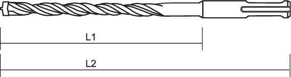 Hammerbohrer SDS-plus SDSplus 14 x 260 / 210